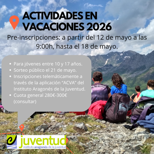Actividades en vacaciones 2026